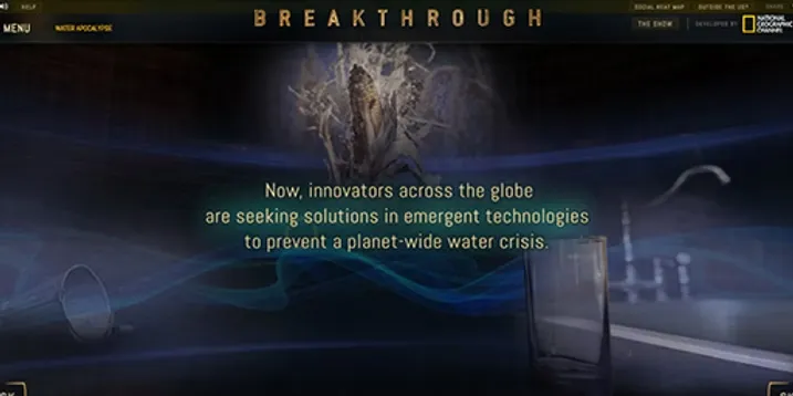 Breakthrough introducing emerging technologies intended to address a global water crisis.